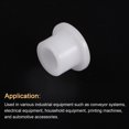 thumbnail image 4 of Uxcell 12 pack Flanged Sleeve Bearings Plastic Bushings 5.5mm Bore x 8.5mm OD x 7mm Length Nylon Bushings, White, 4 of 5