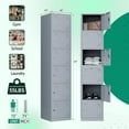 thumbnail image 3 of Metal lockers for employees, lockable steel storage cabinets for office staff, home sundries, gym, and school, 3 of 8