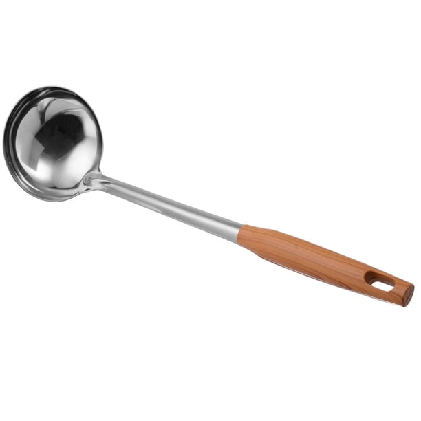 Cucharón de acero inoxidable para cocinar Cuchara grande para revolver Cucharón de acero inoxidable para cocinar