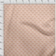 thumbnail image 4 of oneOone Cotton Cambric Light Peach Fabric Abstract Floral Craft Projects Decor Fabric Printed By The Yard 42 Inch Wide, 4 of 4