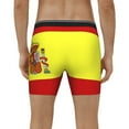 thumbnail image 7 of Men Spanish Flag Boxer Briefs Novelty Boxer Shorts Underwear No Fly, 7 of 7