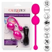 California Exotic Novelties Rechargeable 12-Function Silicone Dual Kegel Ball - Pink