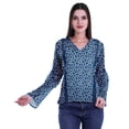 thumbnail image 4 of Moomaya Kurta Col Kurta Dentelle Détails Imprimé Manches Longues Tunique, 4 of 5