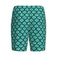 thumbnail image 5 of Easygdp Aquamarine Glitter Men's Short Pajama Pants, Sleep Shorts, Household Pants, Casual Pants with Pockets - 4X-Large, 5 of 9
