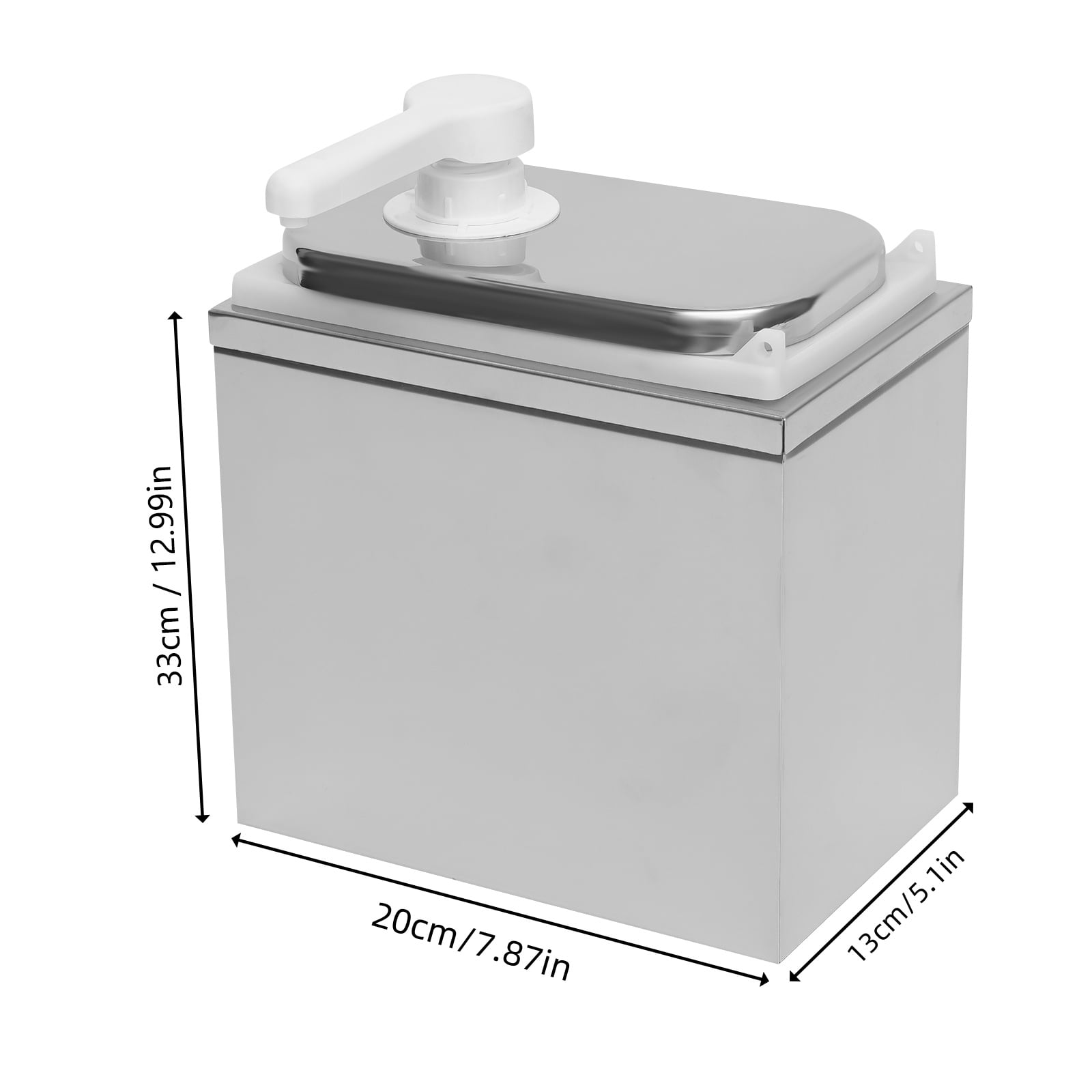 Vintoro 2L Single Head Sauce Dispenser Pump, for Honey Condensed Milk Syrup Jam Ketchup, Tabletop Standing
