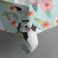 thumbnail image 5 of Husky and Pioneer Flower Square Tablecloth,Waterproof Square Table Cover,Wipeable Spillproof Washable Table Cover for Home Kitchen Party Decor 42"X42"(107x107cm), 5 of 6