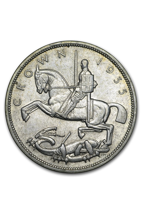 1935 Great Britain Silver Crown Silver Jubilee AU