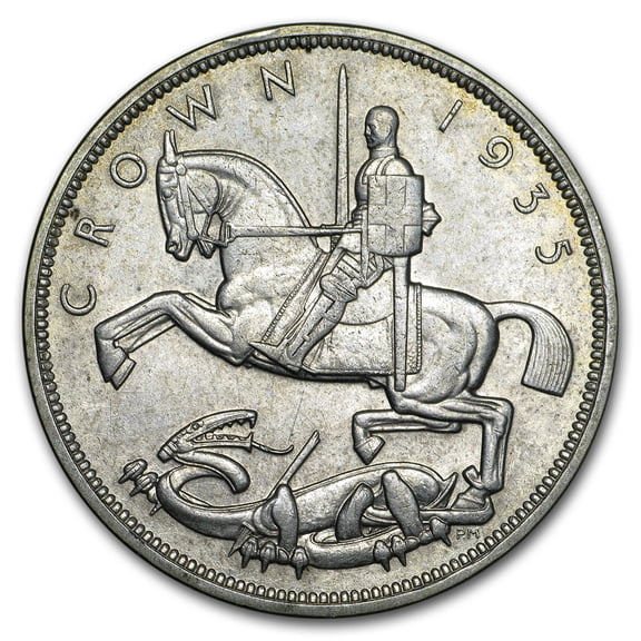 1935 Great Britain Silver Crown Silver Jubilee AU