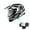 Z Bluetooth Storm Force Black, variant on 1Storm Dual Sport Motorcycle Motocross Off Road Full Face Helmet Dual Visor HF802 Storm Force Orange + Motorcycle Bluetooth Headset