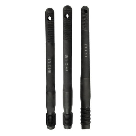 

MIXFEER 3Pcs Wheel Hanger Alignment Pin Guide Tool Wheel Lug Bolt Automotive Mechanic Tool Wheel Mounting Guide Bolt Metric M12x1.5 M14*1.25 and M14*1.5Threads