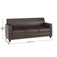 thumbnail image 4 of Flash Furniture HERCULES Diplomat Series Brown LeatherSoft Sofa, 4 of 11