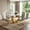 Table with 6 Light Gray Chairs Gold Leg, variant on Sumdeal Modern 5-Piece Dining Set: 63" Rectangular Pandora White Tempered Glass Table with Heavy-Duty Silver Stainless Steel Base & 4 Black PU Leather High Back Chairs