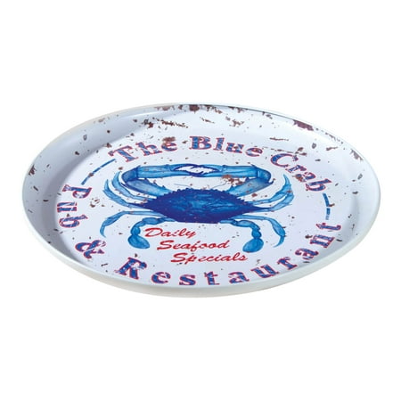 Blue Crab Pub Restaurant Metal Advertising 12 Inch Serving Tray Kitchen Decor Blue Crab Pub Restaurant Metal Advertising 12 Inch Serving Tray Kitchen Decor