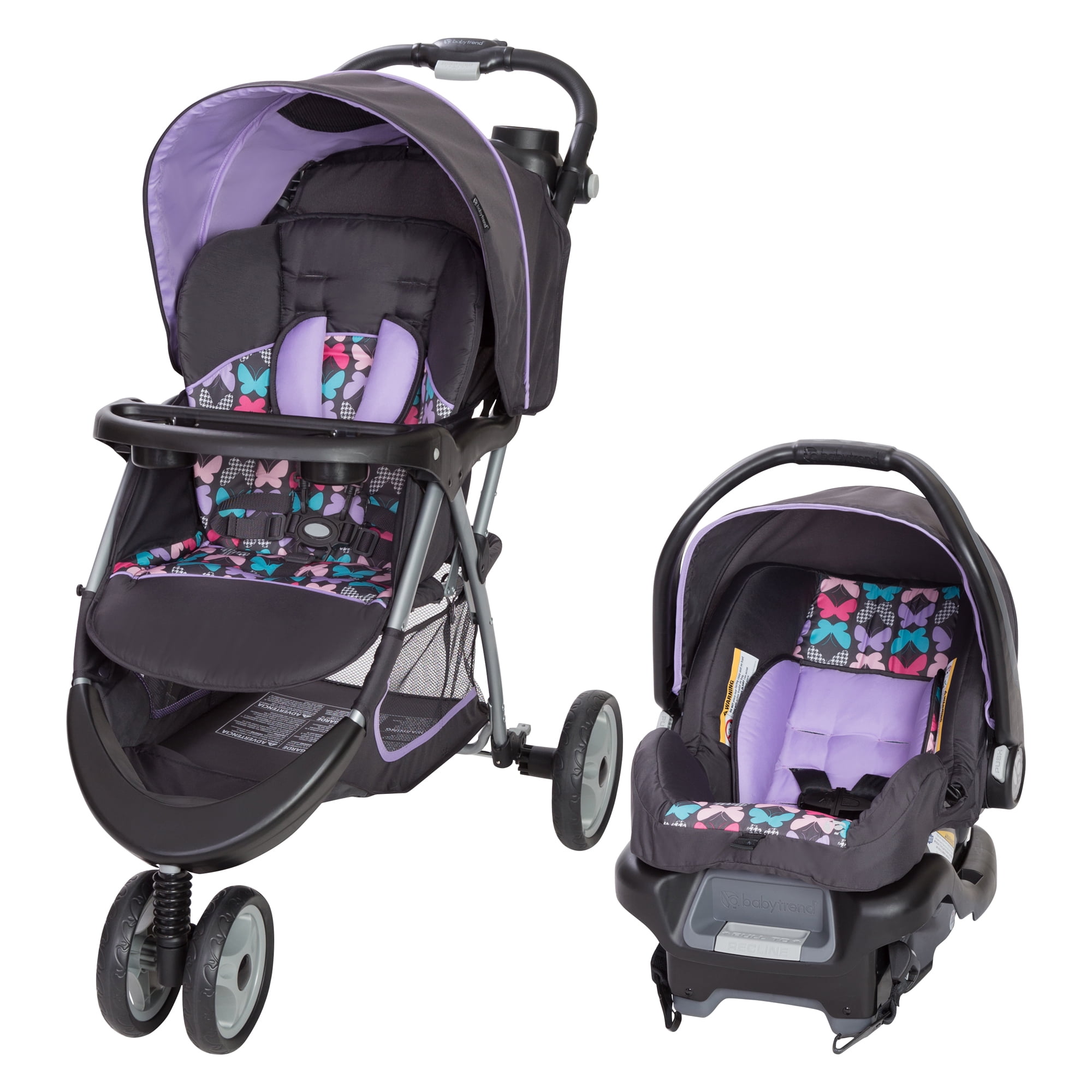 Baby Trend EZ Ride 35 Travel System Stroller Car Seat Combo for Baby, Sophia