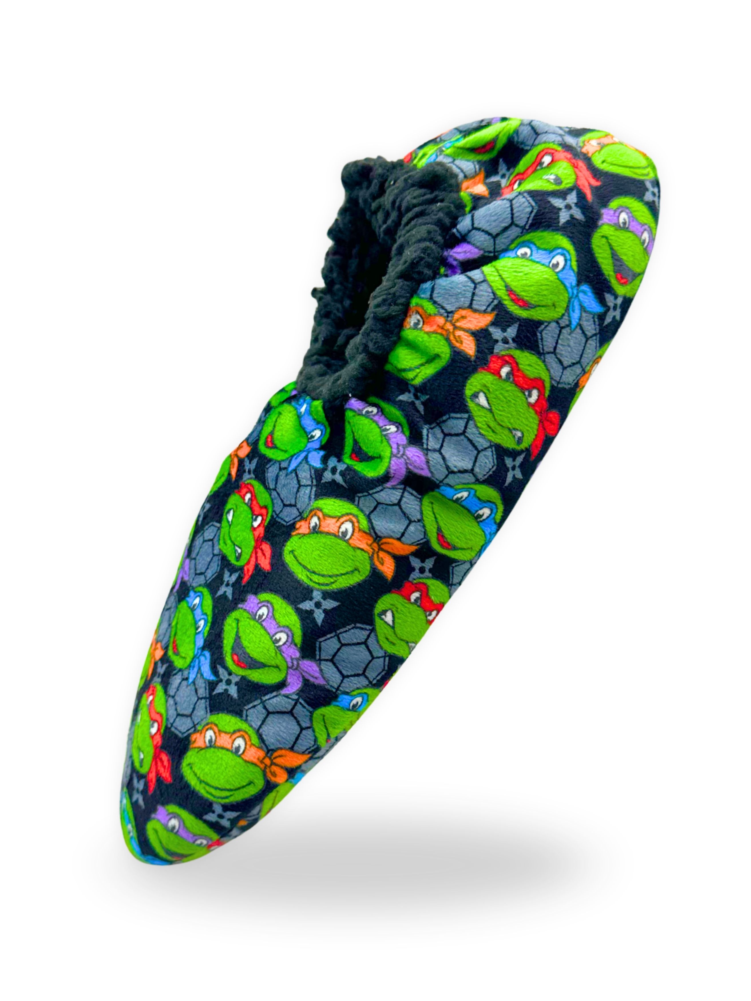 Teenage Mutant Ninja Turtles Men's Fuzzy Babba Slipper Socks, 1-Pack, Sizes M/L & L/XL