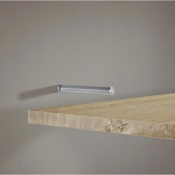 Dolle Strongfix 0.5 in. H X 0.5 in. W X 6.7 in. D Silver Steel Shelf Bracket