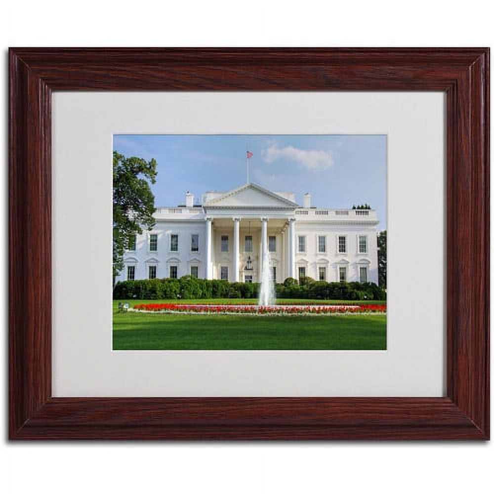 Trademark Fine Art "White House" Matted Framed Art by CATeyes