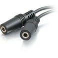thumbnail image 2 of C2G 6in Value Series™ One 3.5mm Stereo Male To Two 3.5mm Stereo Female Y-Cable, 2 of 4