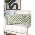 thumbnail image 2 of Abstract Green Pillow Covers King Size, Modern Contemporary Art Vintage Soft Bed Throw Pillowcases Breathable Cooling Long Lumbar Body Pillow Sham Cover for Bed Sofa 20''x40'', 2 of 7