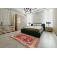 thumbnail image 4 of Ahgly Company Indoor Rectangle Traditional Tangerine Pink Medallion Area Rugs, 2' x 5', 4 of 6