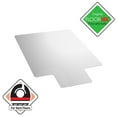 thumbnail image 3 of Pemberly Row Plastic Clear 60"x48" Polycarbonate Lipped Chair Mat For Hard Floor, 3 of 9