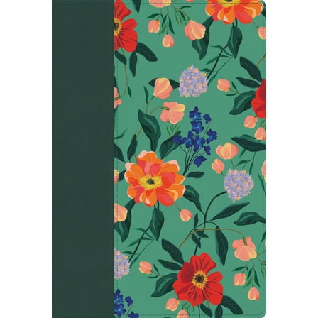 Rvr 1960 Biblia Letra Grande, TamaÃ±o Manual, EdiciÃ³n Especial, Verde Floreado, SÃ­mil Piel, (Hardcover)