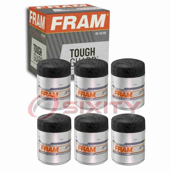 6 pc FRAM TG3675 Tough Guard Engine Oil Filters for 51394 Oil Change Lubricant Filters Fits select: 1999-2002,2005 CHEVROLET SILVERADO