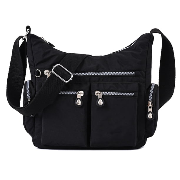 Bolso de tela de nailon, bolso de un solo hombro para mujer, bolso bandolera de tela de nailon para mujer