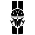 thumbnail image 5 of Clausen's World Design VETTATOR SKULL Hood 2 Stripes Vinyl Decal - Compatible with Corvette C6, 5 of 10