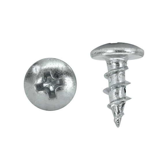 Rok Hardware #8 x 7/16" Truss Head Phillips Coarse / Deep Thread Screw, Zinc, Pack of 1000