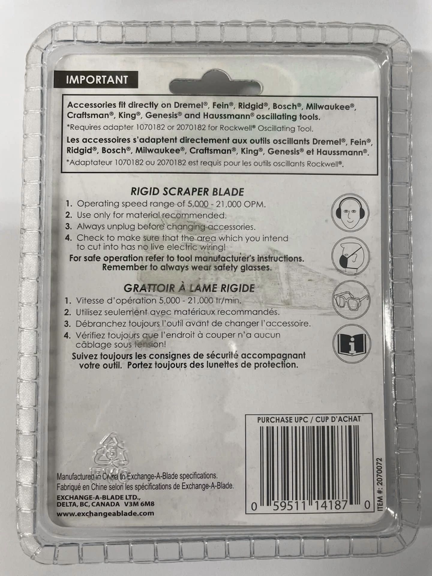 CIRCLE- Oscillating 2" Scrapper (3-Pack) Multi-Tool