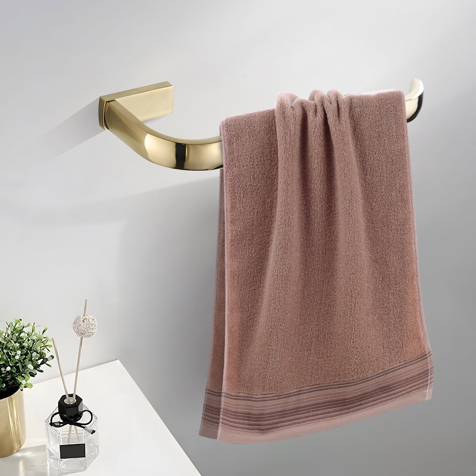 12-Pack Soft Polyester Embroidered Bath Hand Face Towels for Home Bathroom, Guest, Spa, Gym, Travel - Lightweight Quick-Drying Bulk Towel Set (12)