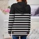 thumbnail image 4 of Chaquetas y prendas de vestir casuales con capucha y manga larga para mujer, top de poliéster con bolsillo largo para mujer, 4 of 6