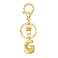thumbnail image 1 of Hearth & Gear Custom Letter Keychain Key Ring For Initial Charm With Sturdy Metal Loop And Easy To Find Design For And Luggage, 1 of 5