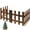 Brown, variant on Arborister 1Pcs Wooden Picket Fence Border Xmas Tree Decor for Home & Wedding