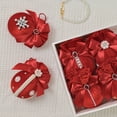 thumbnail image 5 of NWOKYZGH 6Pcs Red Christmas Baubles Velvet Christmas Baubles with Ribbon Bows Christmas Decorations 4.72 In Exquisitely Gift Boxed Holiday Gift, 5 of 8