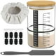 thumbnail image 1 of Tarro de Vidrio para Iniciar Masa Madre, Kit de Tarro de Almacenamiento de Alimentos de 30oz para Suministros de Repostería de Pan de Masa Madre, 1 of 10