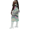 thumbnail image 3 of Qiylii Women Knit Dress Slim Fit Sleeveless U-shaped Neck Pencil Dress, 3 of 9