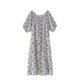 thumbnail image 1 of Vestido de Verano para Mujeres Cuello Redondo Impreso de Manga Corta, Vestido Casual de Moda para el Hogar Y Diario, 1 of 3
