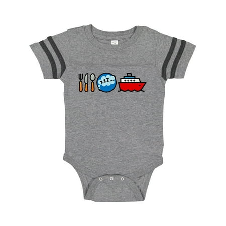 

Inktastic Cruising Eat Sleep Cruise Gift Baby Boy or Baby Girl Bodysuit