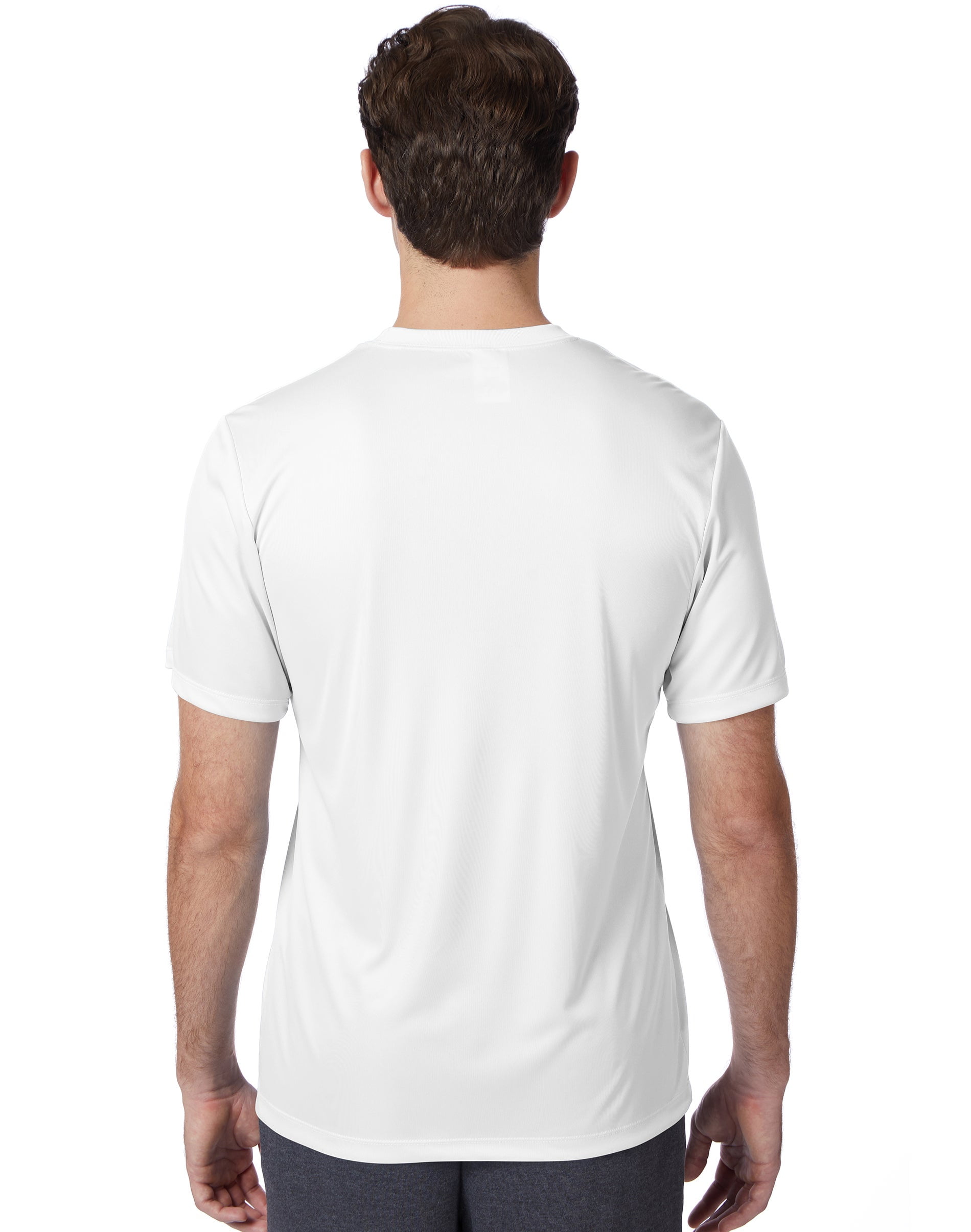 Hanes Cool DRI Men's Sportshirt – Quick-Dry Polo With UPF 50+ In White, Size Medium
