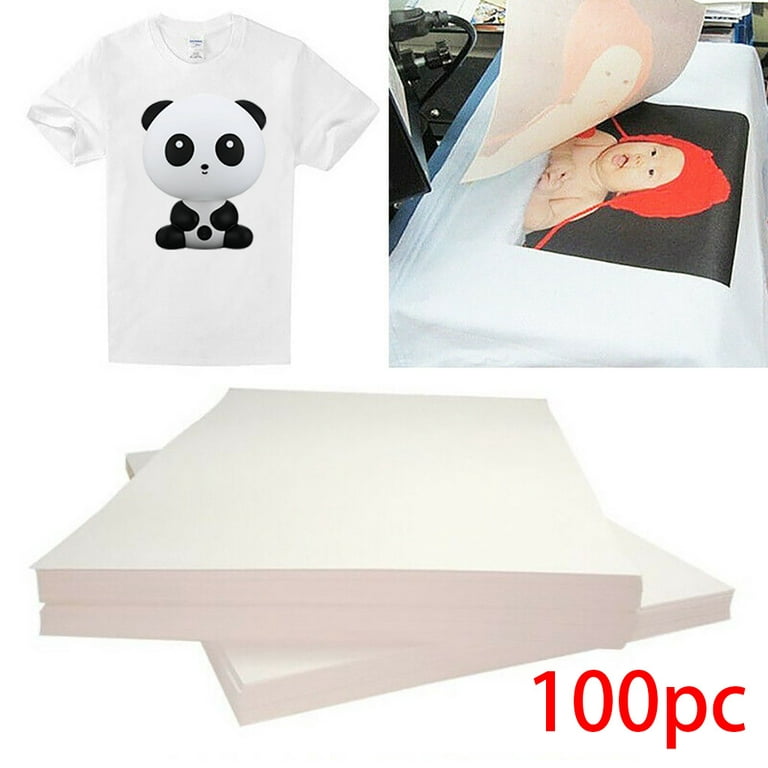 Meuva 100pcs T-Shirt Printing On Thermal Transfer Paper Light Fabric Fabric  Process Heat Tape for Heat Press Plain T Shirts for Vinyl Transfer Teal  Glitter Adhesive 