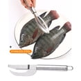 thumbnail image 4 of tredstone Détartreur de Poisson Portable en Acier Inoxydable Racleur Racleur Outil de Nettoyage Rapide Éplucheurs Cuisine Gadget Type 4, 4 of 8