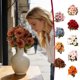 thumbnail image 1 of Lekihaqq Artificial Flowers Home Decoration Handheld Flower Wall Wedding Decor Simulated Silk Plants Bouquet Realistic Fake Blossoms Party Garden Office Centerpiece, 1 of 1