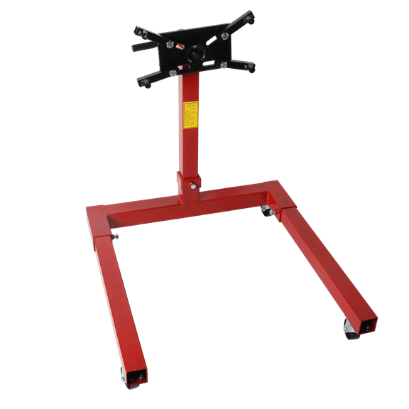 FGJQEFG Engine Stand 1500 lbs Capacity Adjustable Mounting Head Red