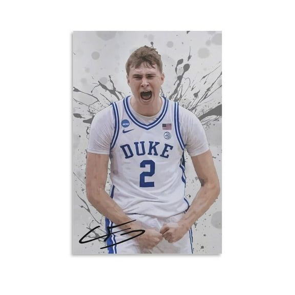 Redamancy American Basketball Player Cooper Flagg Canvas Wall Art Poster For Room Aesthetic And Decor Poster For Bedroom Living Room Bathroom Kitchen Office Decor 12×18inch unframed