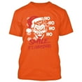 thumbnail image 2 of Ugly Christmas Ho Ho Smile Its Christmas Printed T-shirt Short Sleeve T-Shirt Soft and Comfy Shirt, Lightweight Shirt Color Orange 3X-Large, 2 of 3