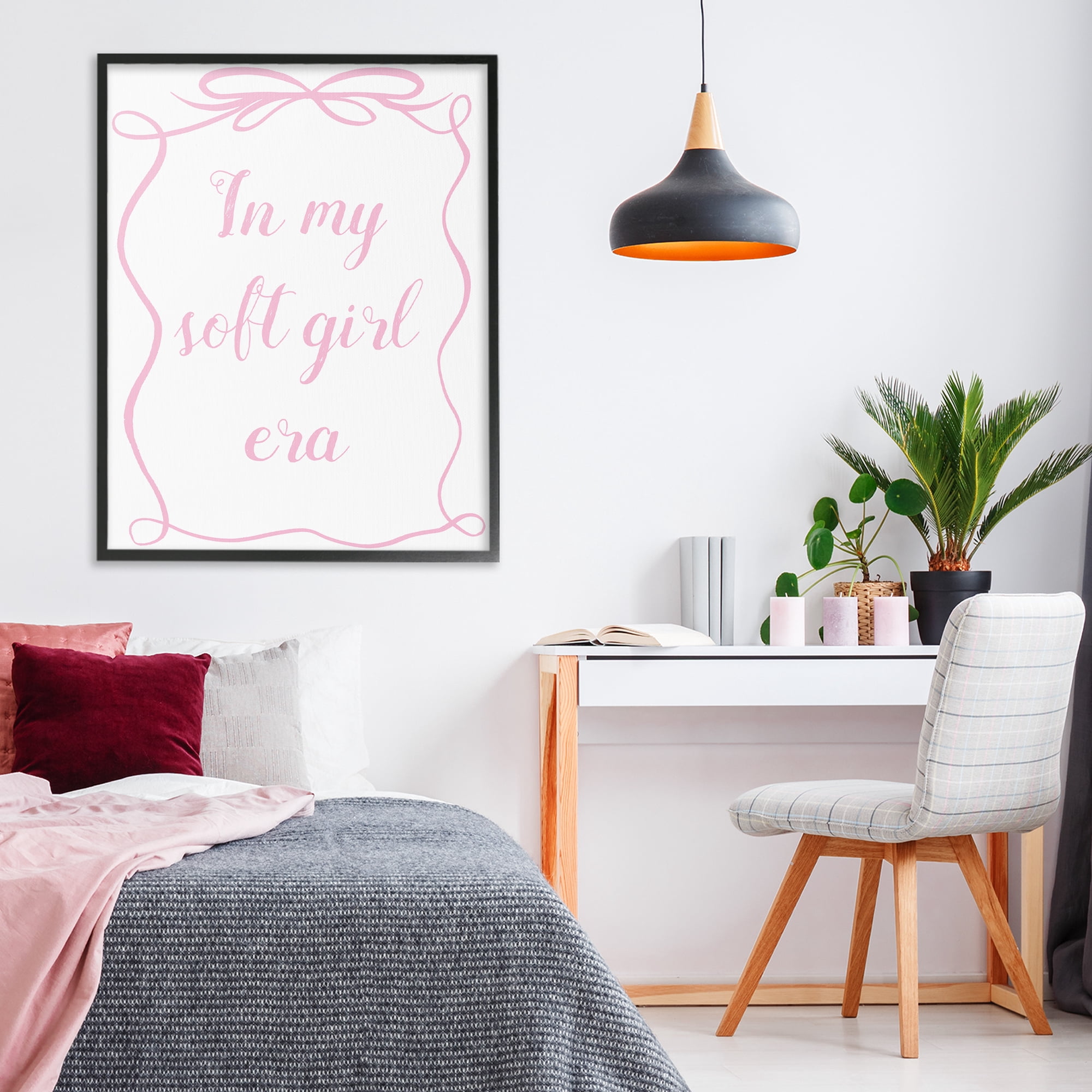 Stupell Industries In My Soft Girl Era Black Framed Giclee Art, design by Lucille Price