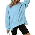 thumbnail image 5 of Youyipin Womens Oversized Crewneck Sweatshirt Causal Loose Long Sleeve Pullover Tops Fall Fashion 2024 Teen Girls y2k Outfits, 5 of 8