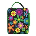 thumbnail image 6 of Floral Insulated Lunch Bag Box Men Reusable Lunch Bag Fit Most Bento Boxes Lunch Tote Portable Bag School Beach, 6 of 6